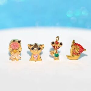 Disney’s Moana Stud Earring Set- Gold